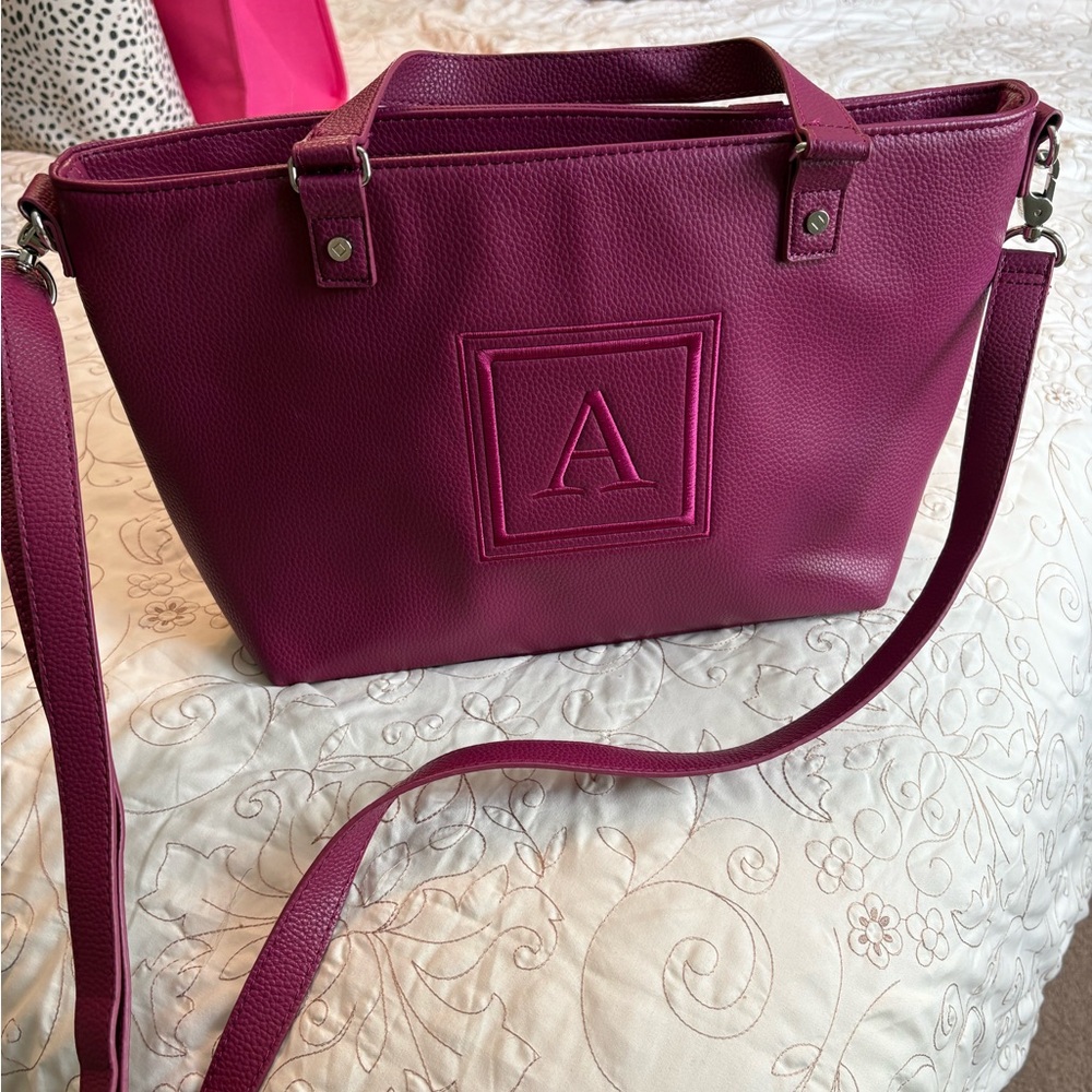 Thirty-One Miles of Style crossbody purse, monogrammed with A